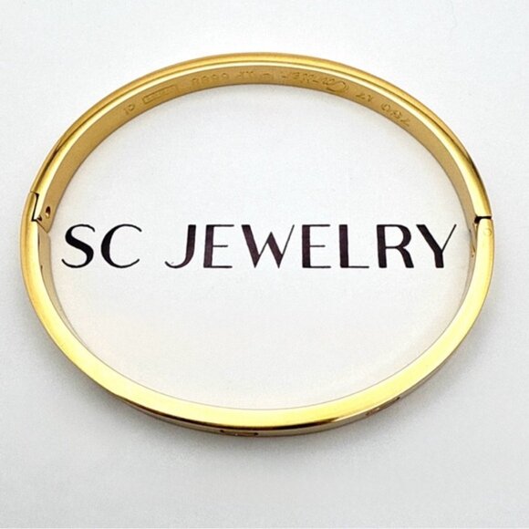 Cuff Bracelet Gold Tone Bangle Love Bracelet - Picture 6 of 6